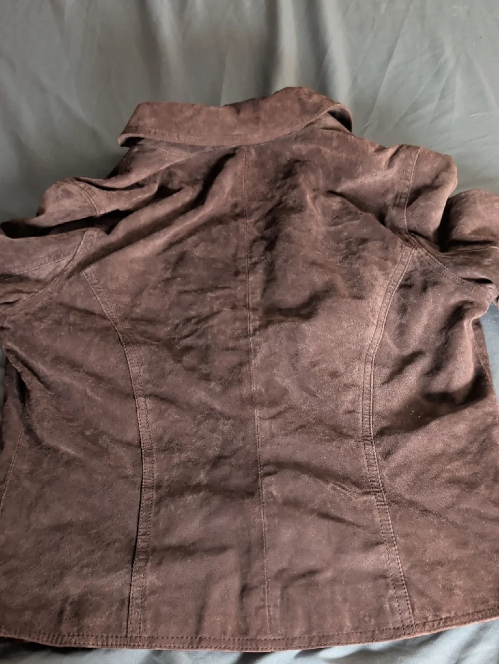 Women’s Brown Leather Jacket I. E. Relaxed - Picture 6 of 9